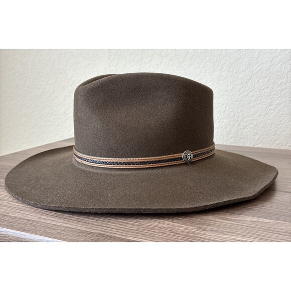 NWT Stetson The Rawlins, Size Large, KB Oak Brown, 100% Wool, USA, Cowboy Hat - Picture 10 of 16